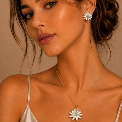 Dúo margarita blanca
