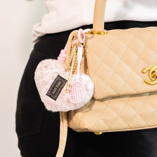 Llavero corazón peluche 