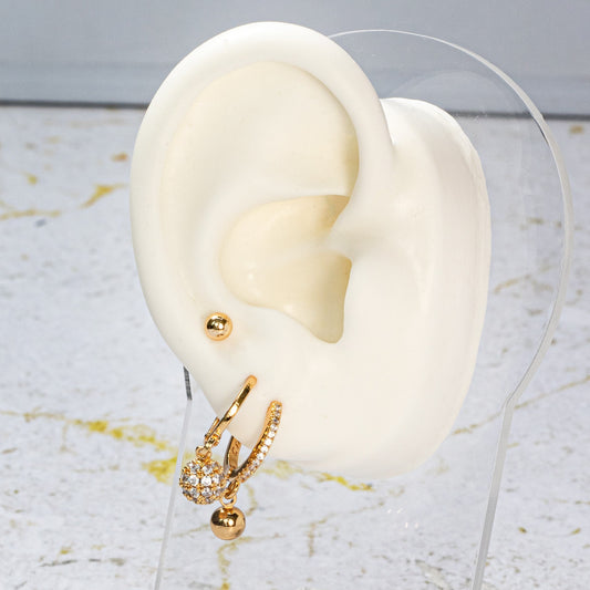 orejera trio bola fuego 