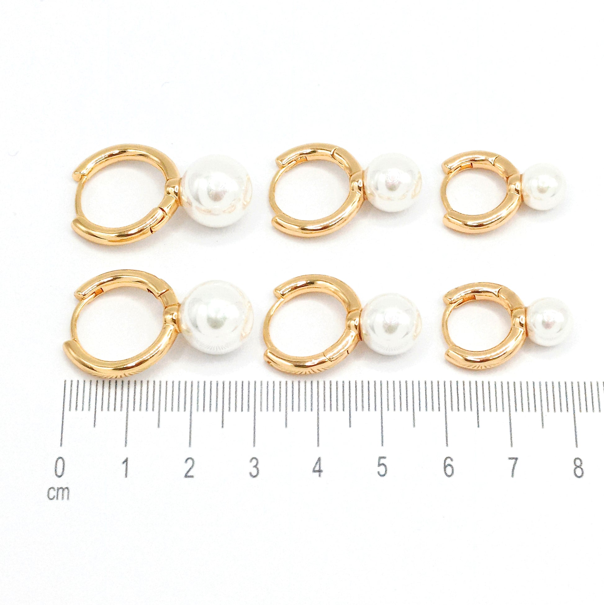 Orejera set perlas Amulí