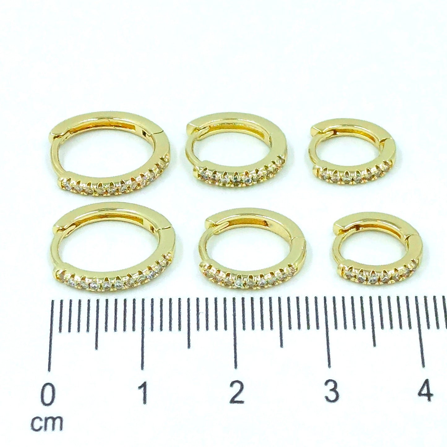 Orejera trío microzircon