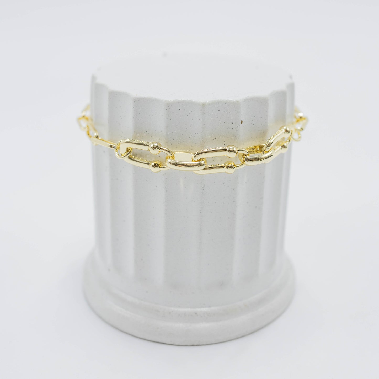 Pulsera eslabones microzircones