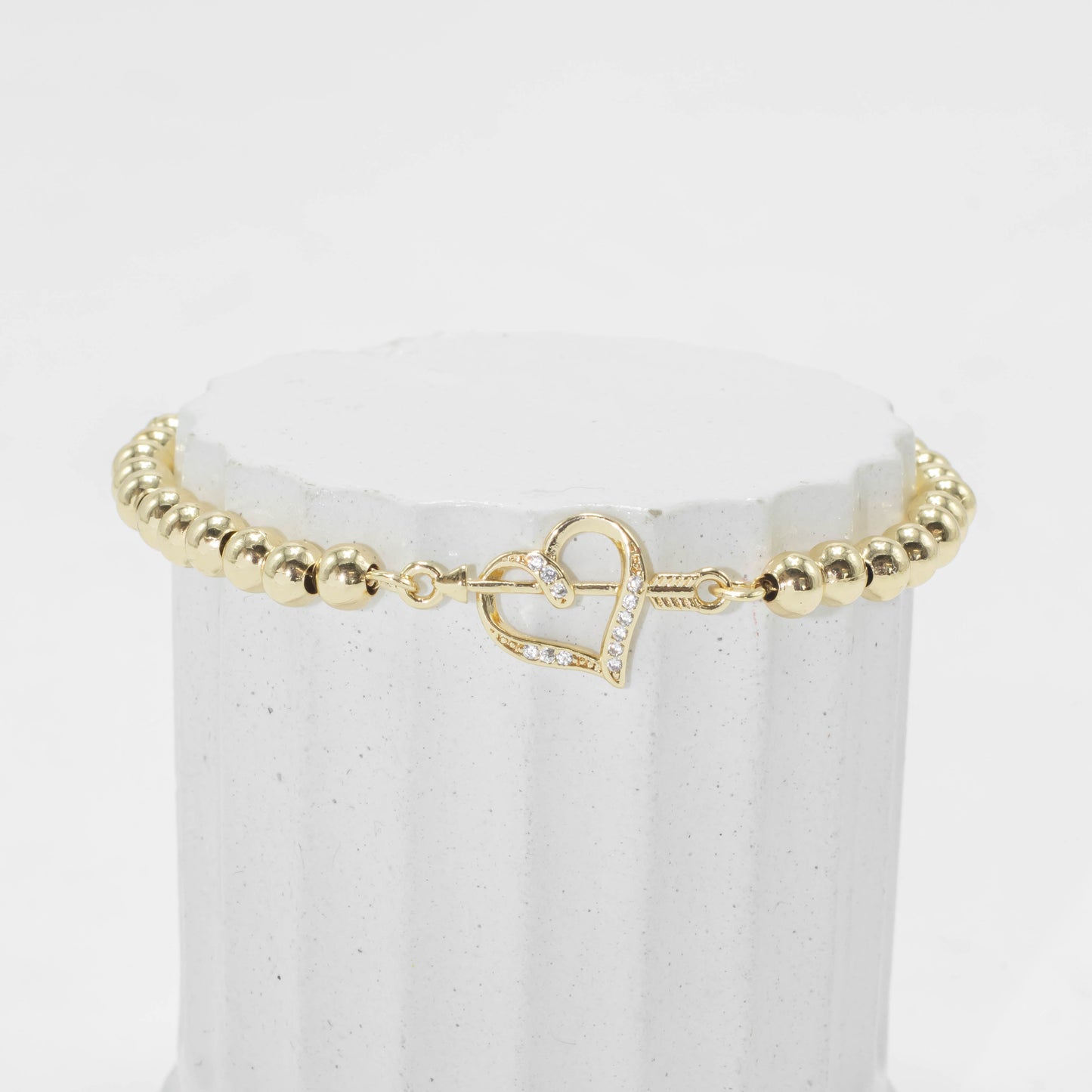 Pulsera balines corazón