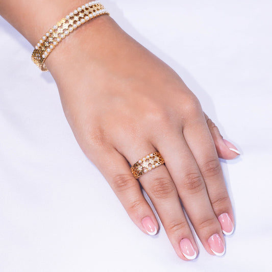 Set Pulsera perlas van cleef 