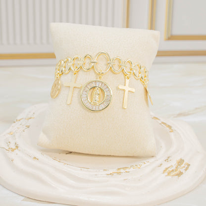 Pulsera aro virgen baguete