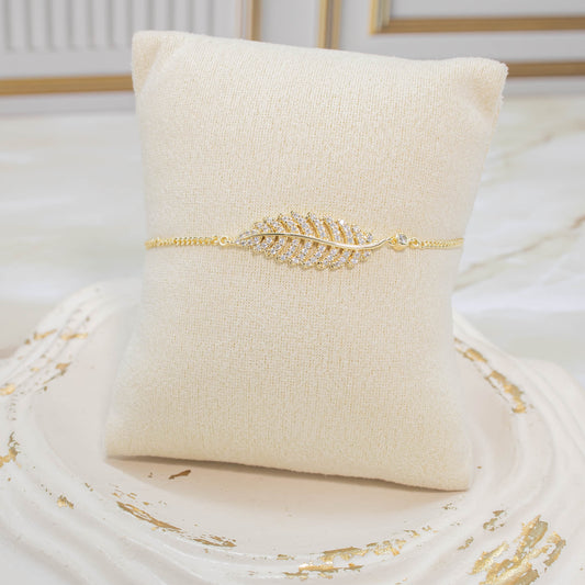 Pulsera espiga microzircon