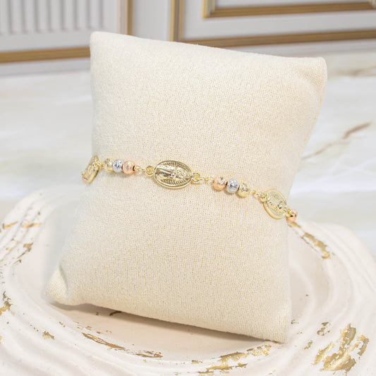 Pulsera 3 oros virgencitas