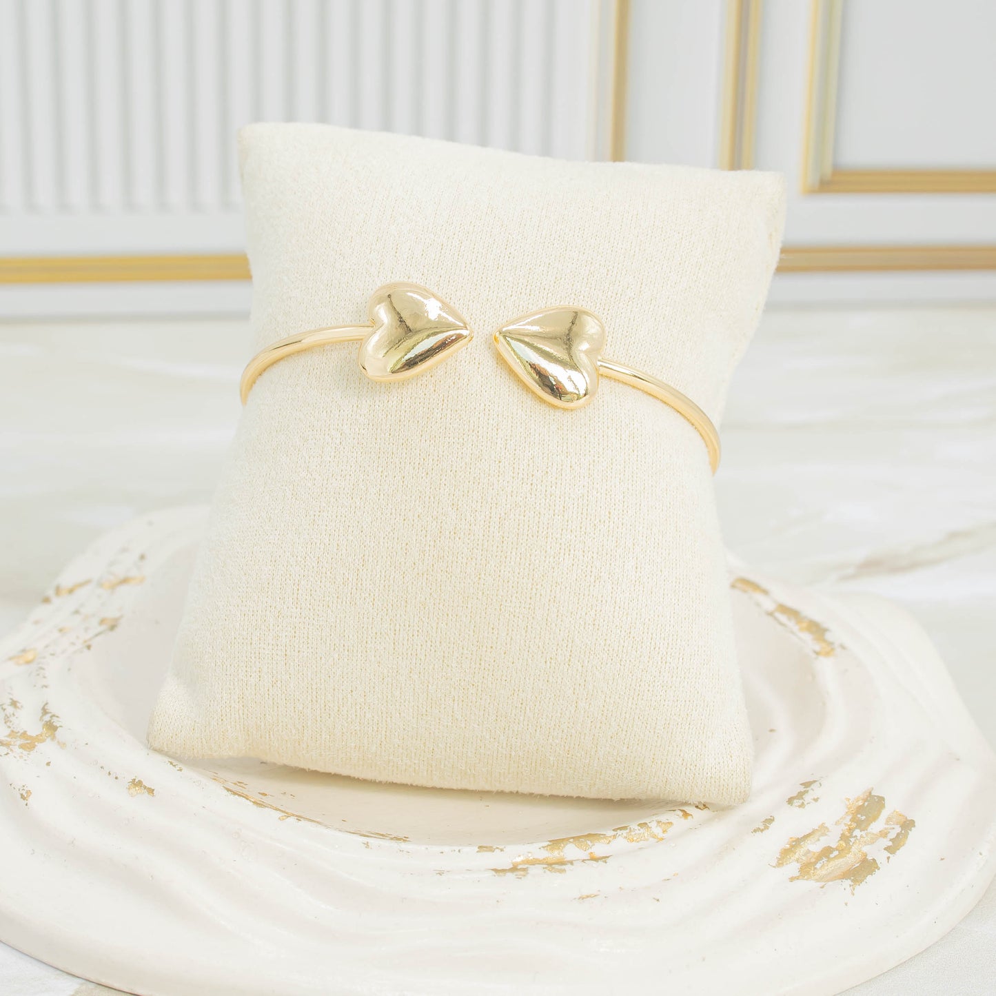 Pulsera aro corazón liso