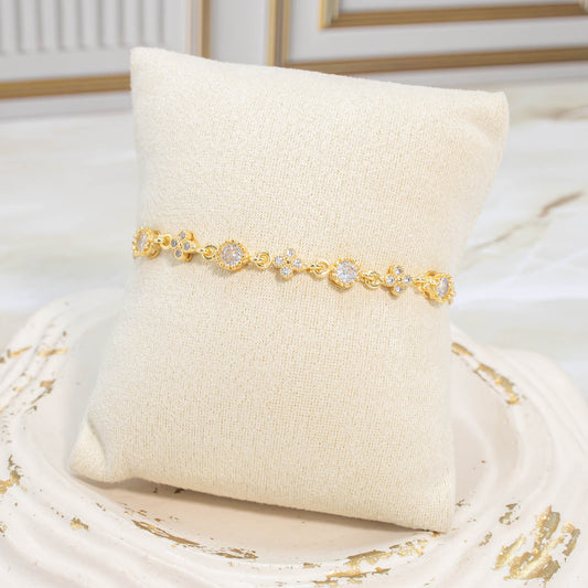 Pulsera graduable zircón