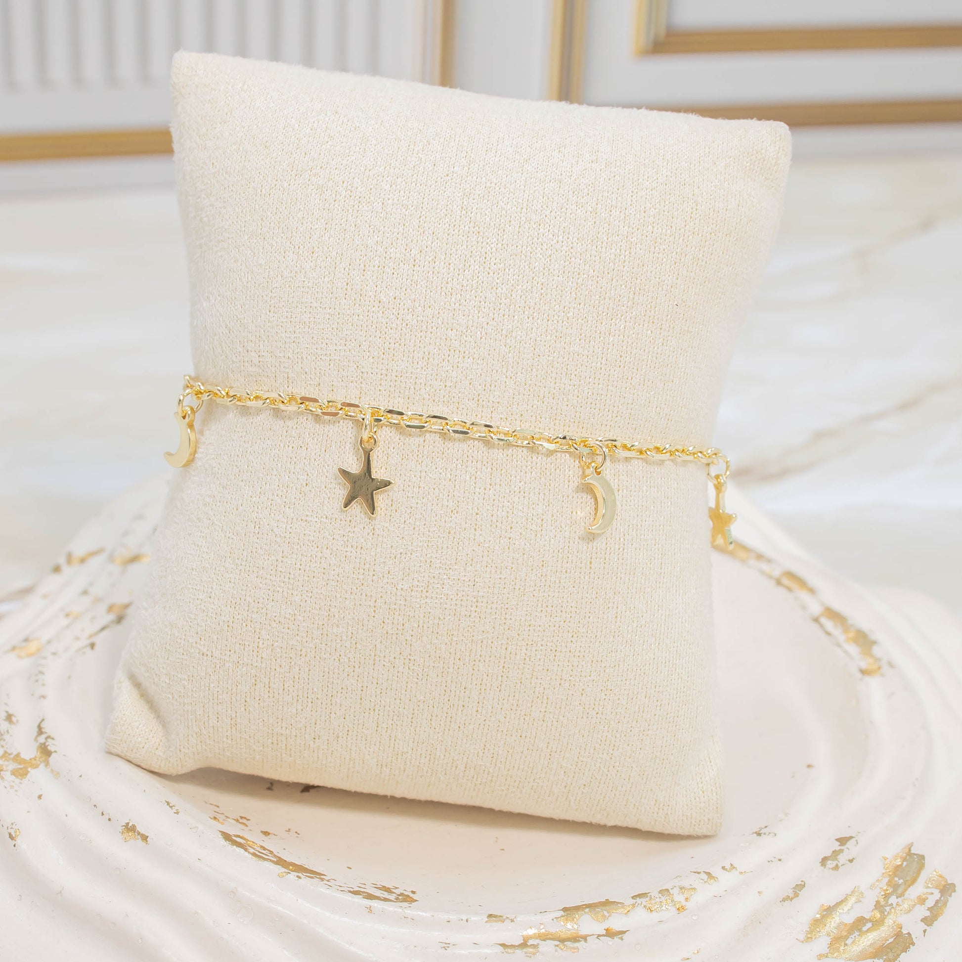 Pulsera luna-estrella