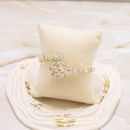 Pulsera rosa zircón