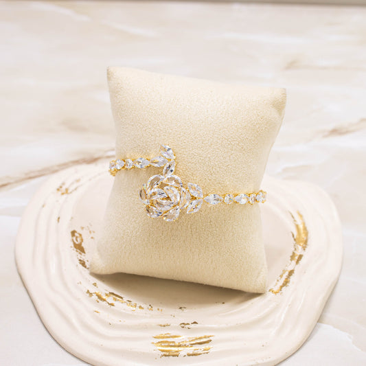 Pulsera rosa zircón