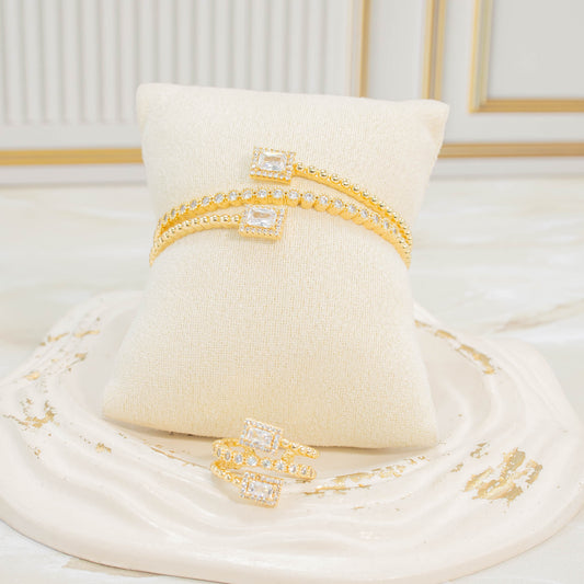 Pulsera + anillo set fiesta