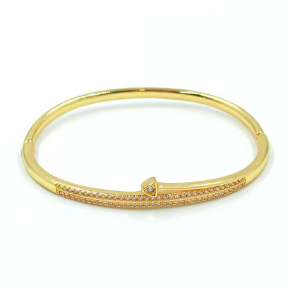 Pulsera aro microzircón flecha