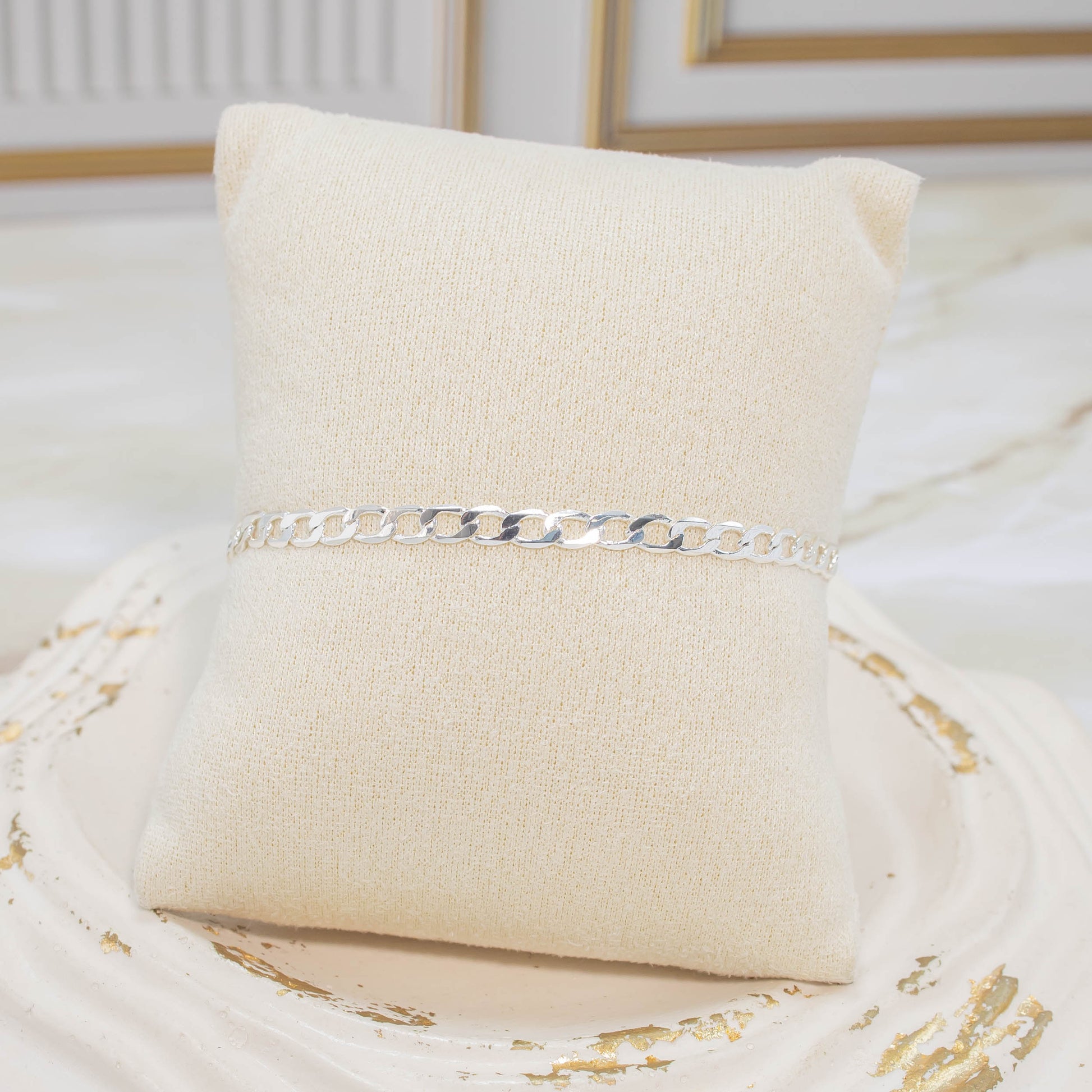 Pulsera cubana plana