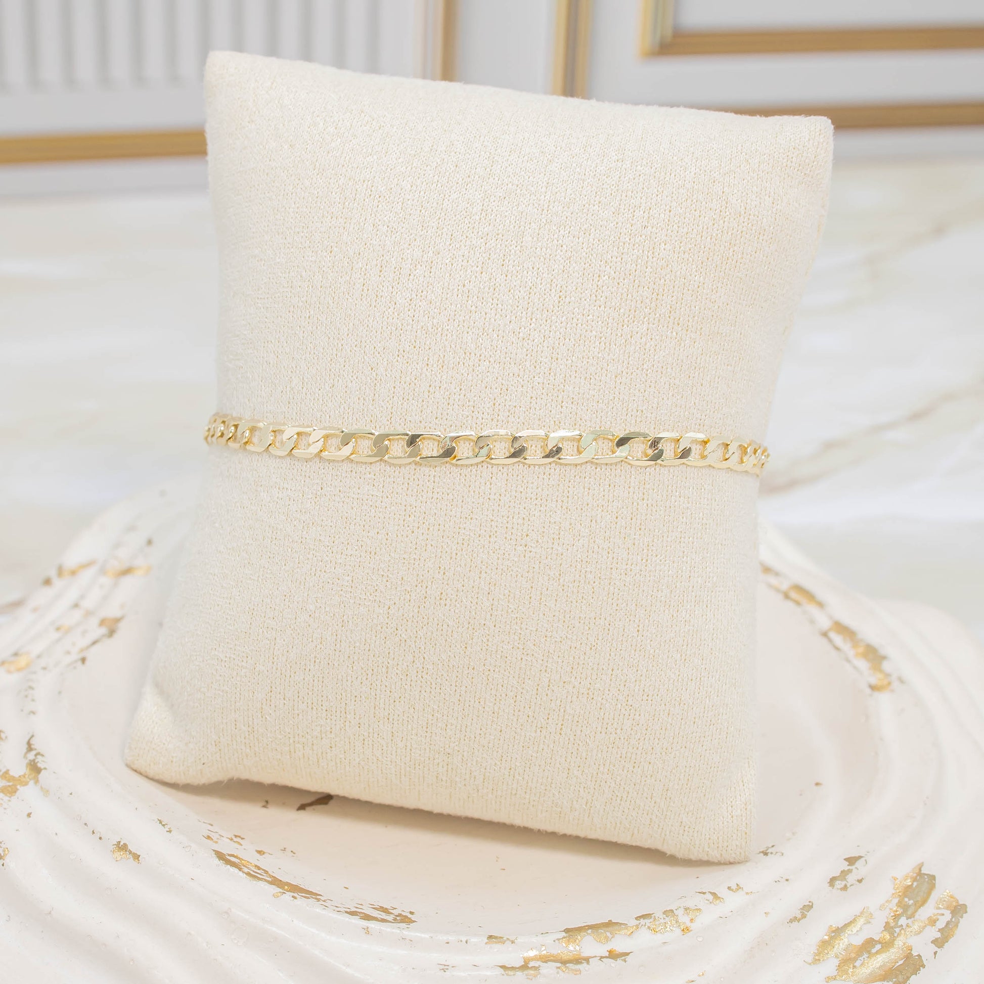 Pulsera cubana plana