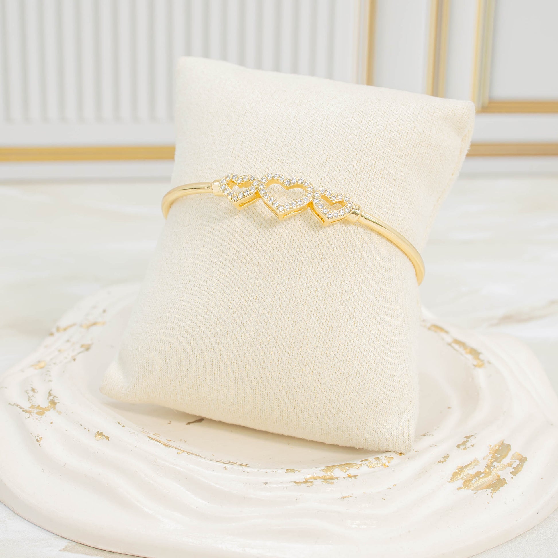 Pulsera aro corazónes