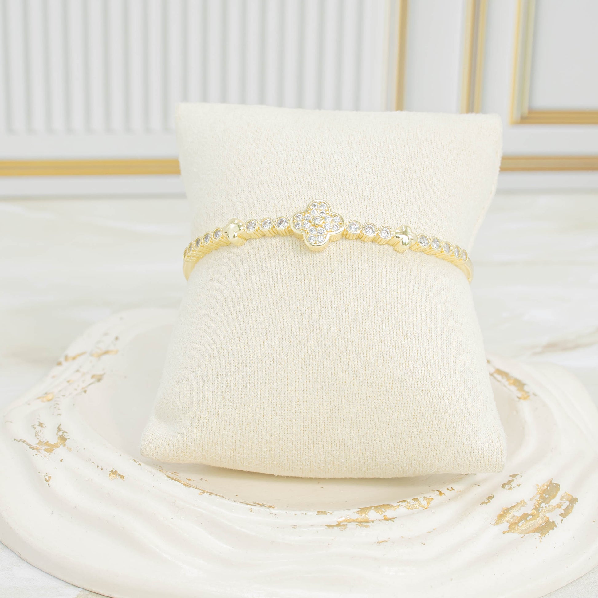 Pulsera aro zircon van cleef