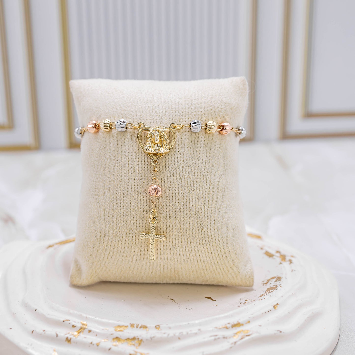 Pulsera denario 3 oros