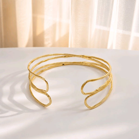 Pulsera brazalete doble