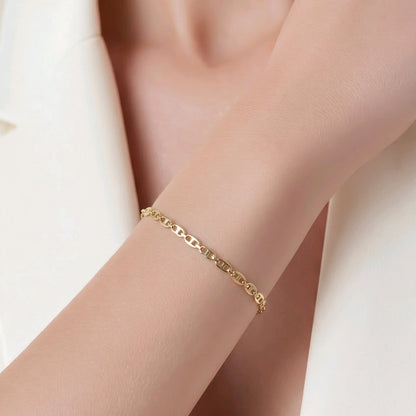 Pulsera tejido plano