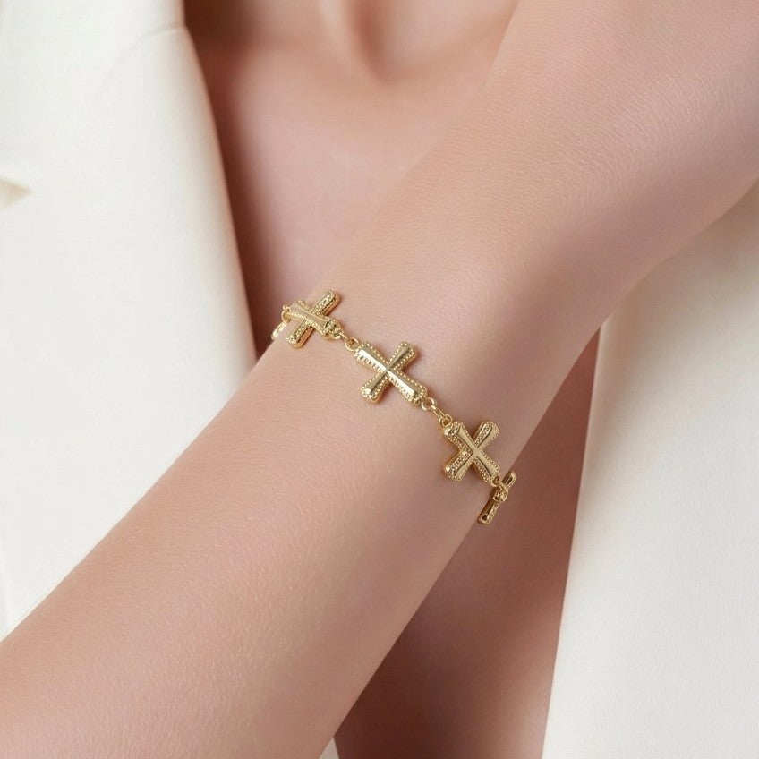 Pulsera cruces