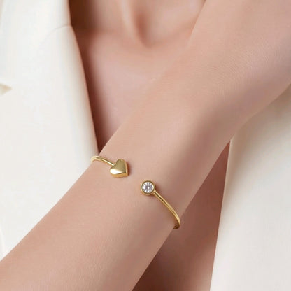 Pulsera aro corazón