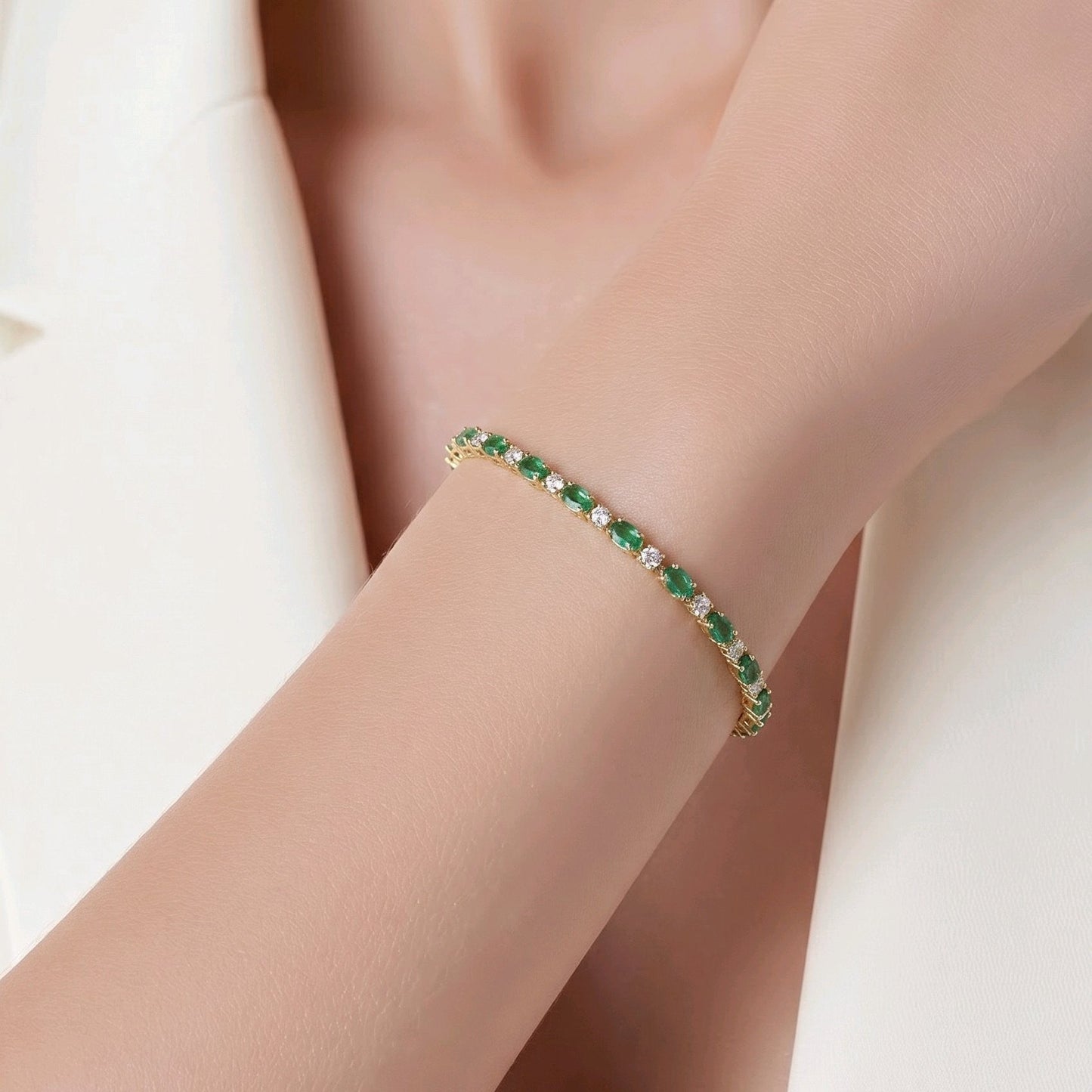 Pulsera esmeraldas