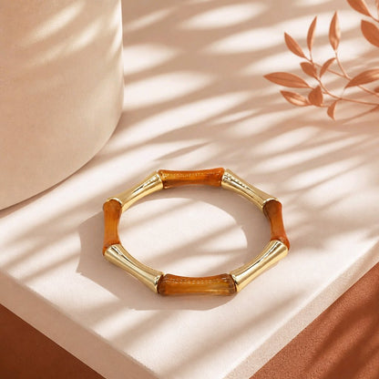 Pulsera resina café