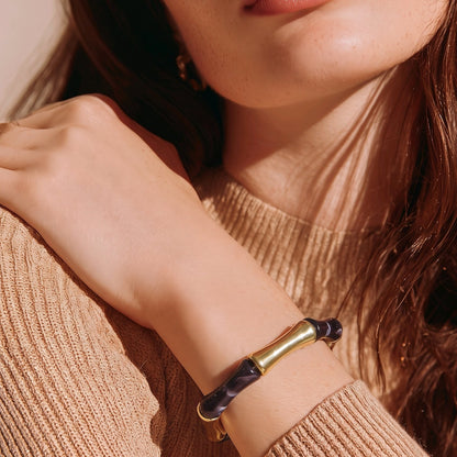 Pulsera resina negra