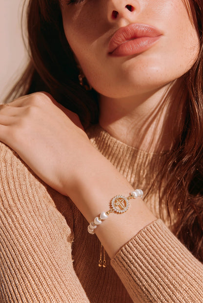 Pulsera graduable cruz