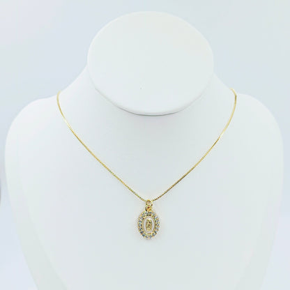 Collar rodio candado