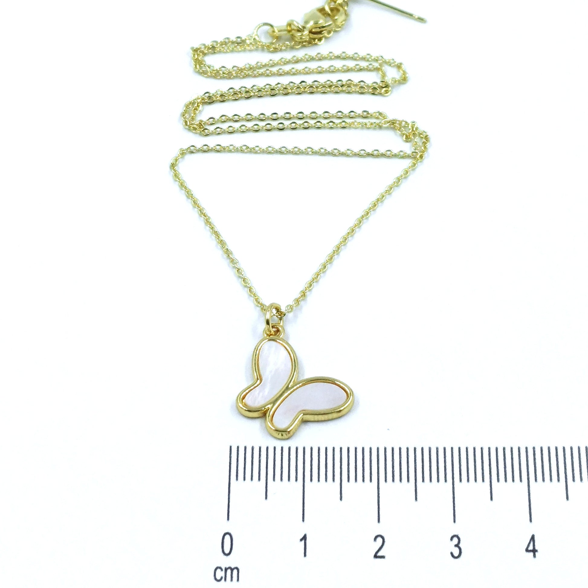 Collar rodio corazón nácar Amulí