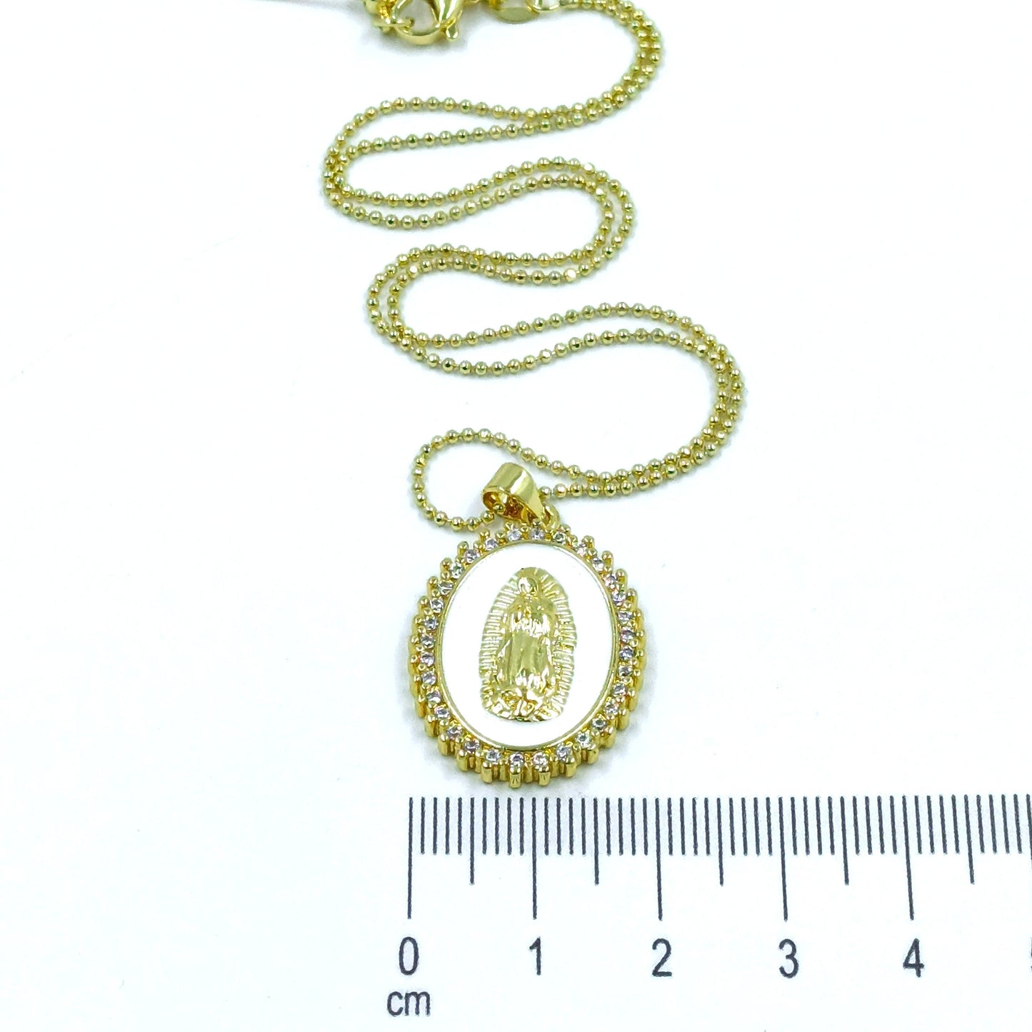 Collar rodio maxi virgen