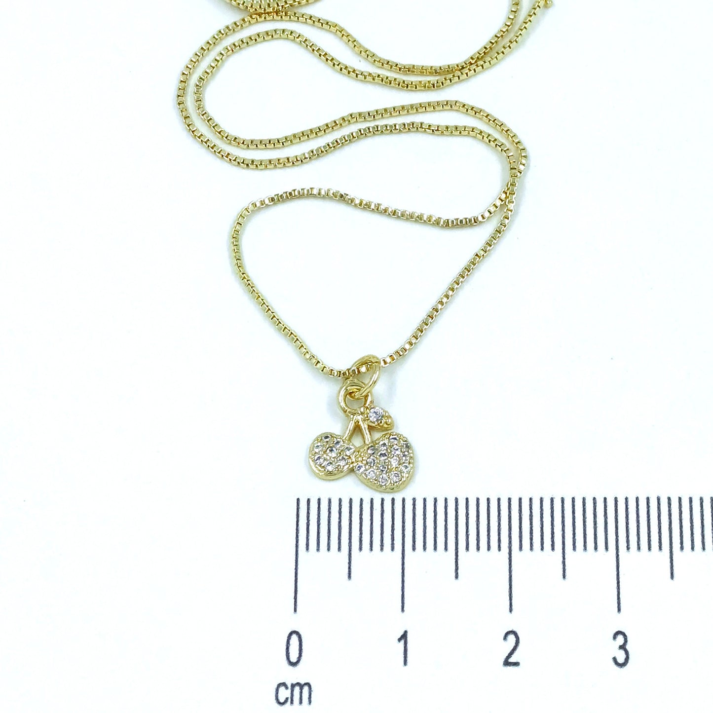 Collar rodio cereza