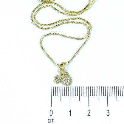 Collar rodio cereza