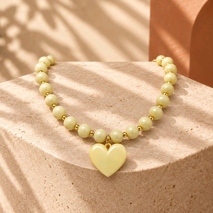 Collar rodio beis