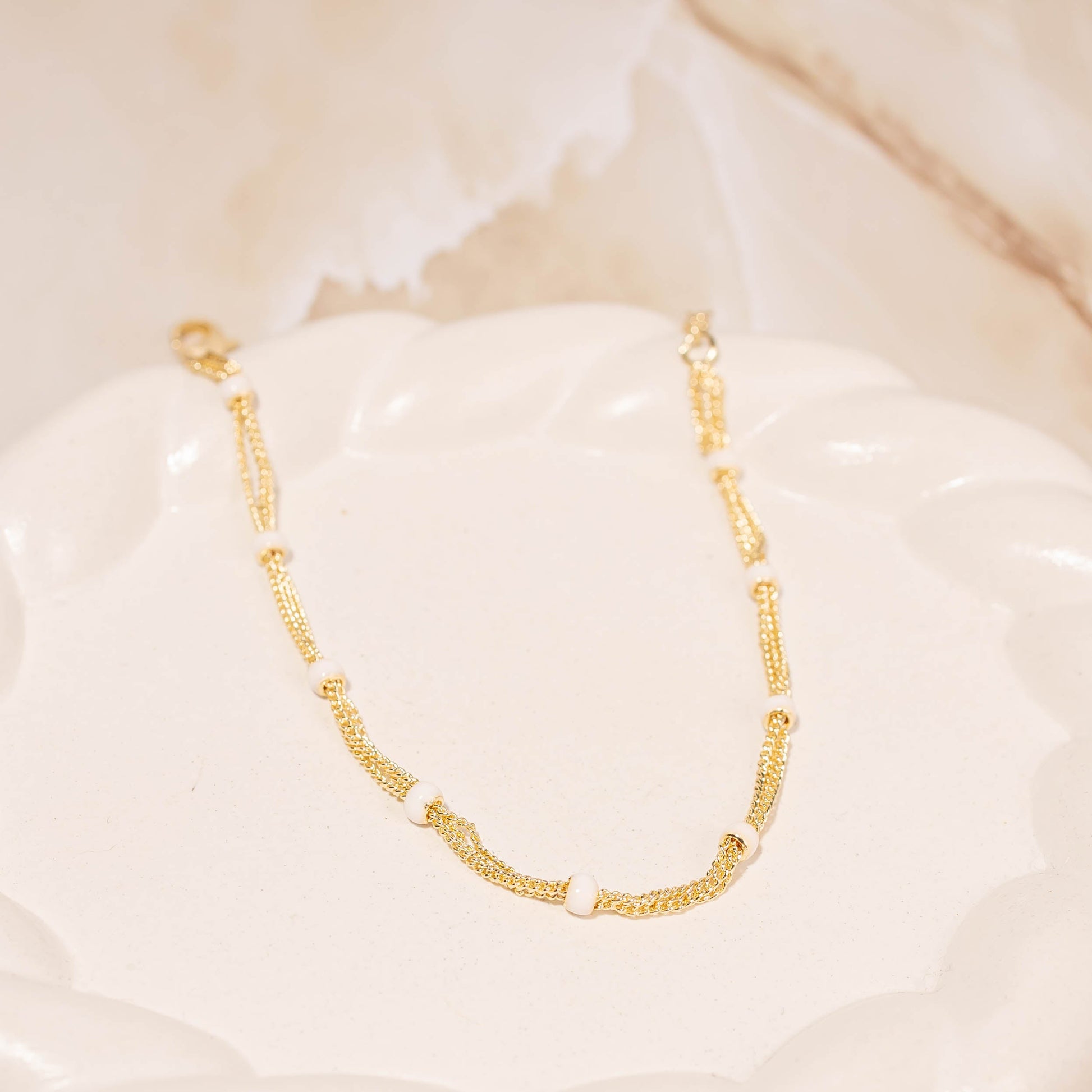 Tobillera Punto Blanco