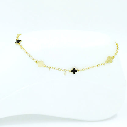 Tobillera van cleef negro