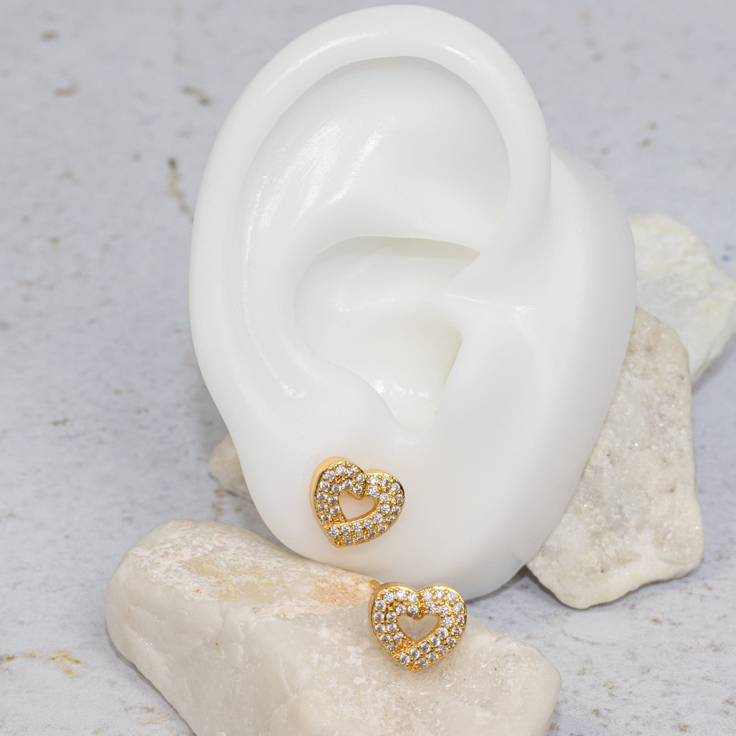 Topo silueta corazon (8mm)