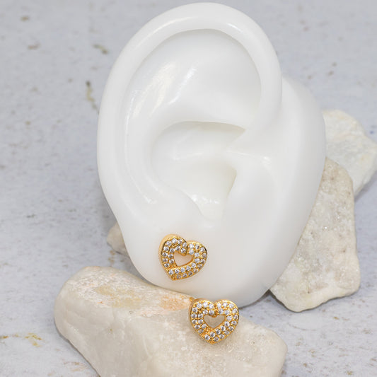 Topo silueta corazon (8mm)