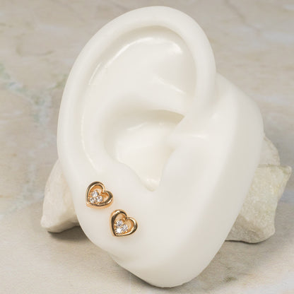 Topo seguridad doble corazon zircón