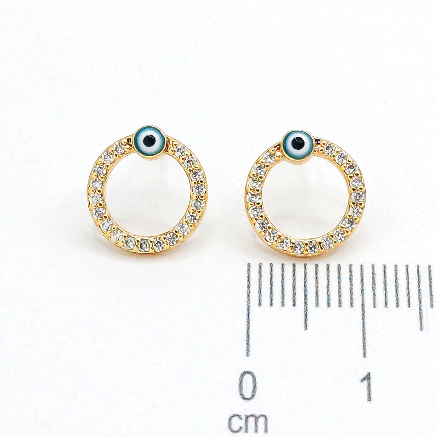 Topo aro ojo turco (1cm)Amulí