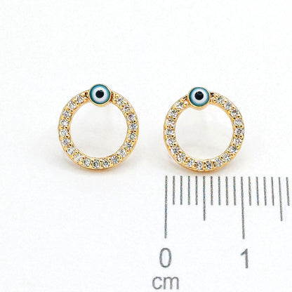 Topo aro ojo turco (1cm)Amulí