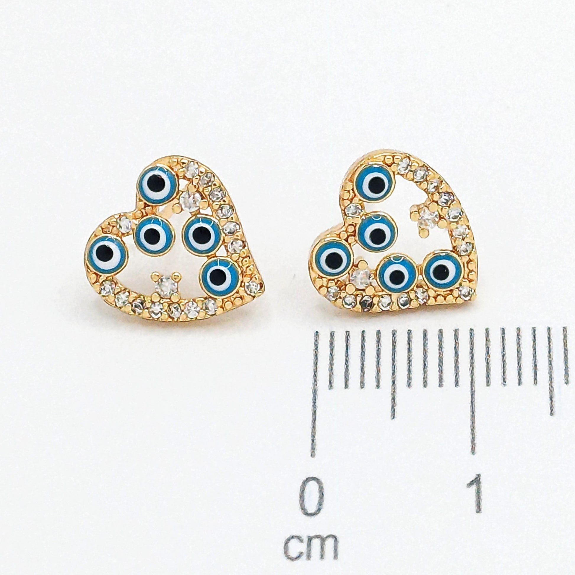 Topo corazon ojos turcos (1cm)Amulí