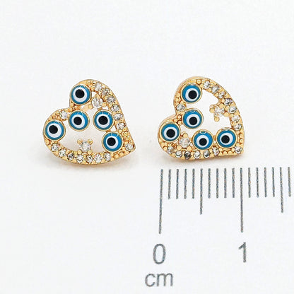 Topo corazon ojos turcos (1cm)Amulí