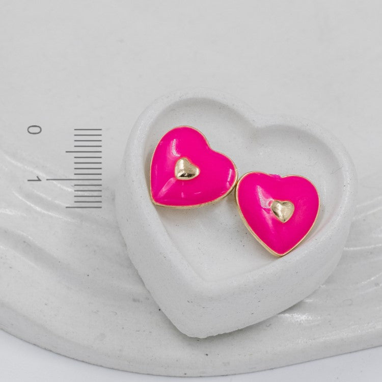 Topo corazon esmaltado (1,4cm)Amulí