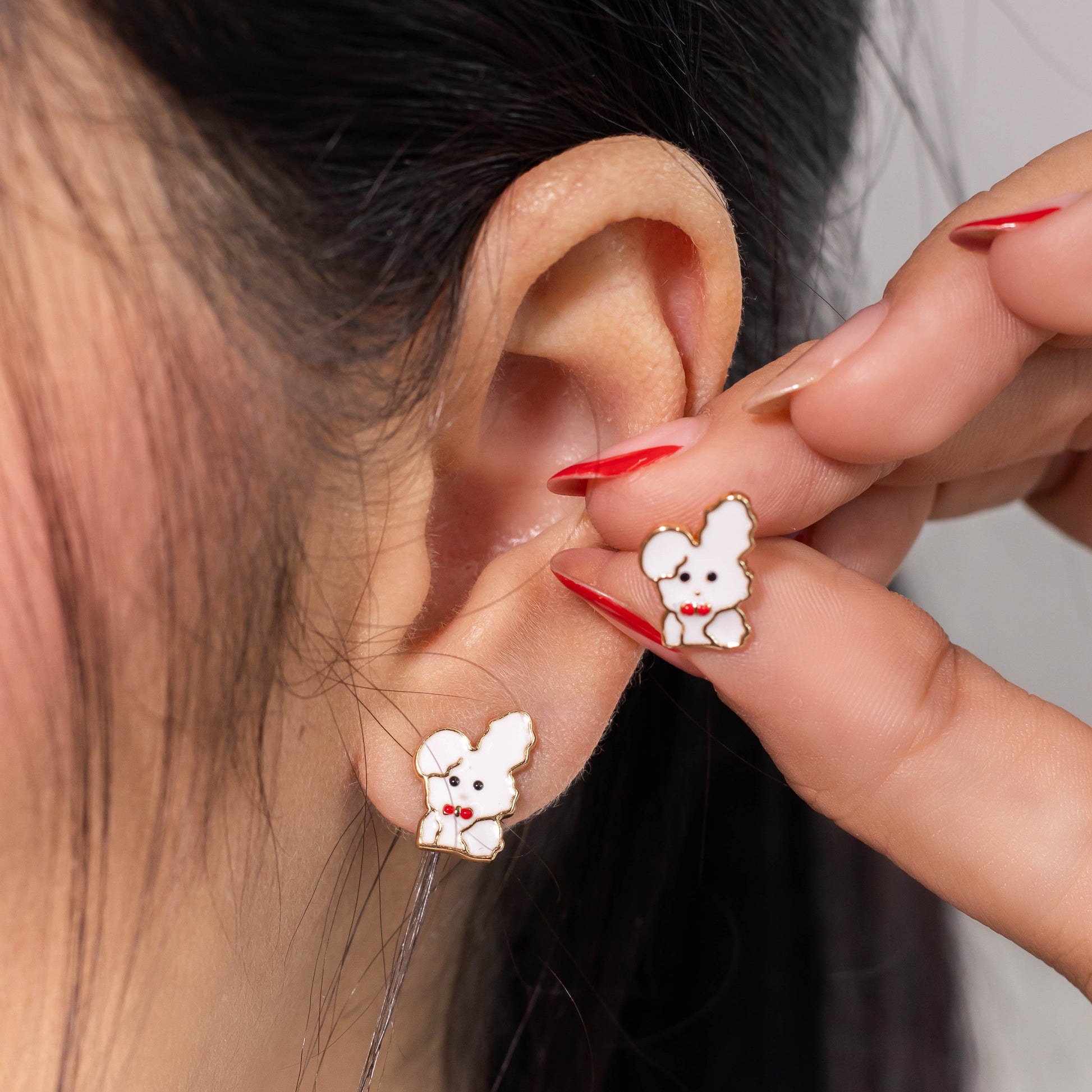 Topo conejito esmaltado  Amulí