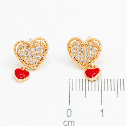 Topo dije corazon esmaltado