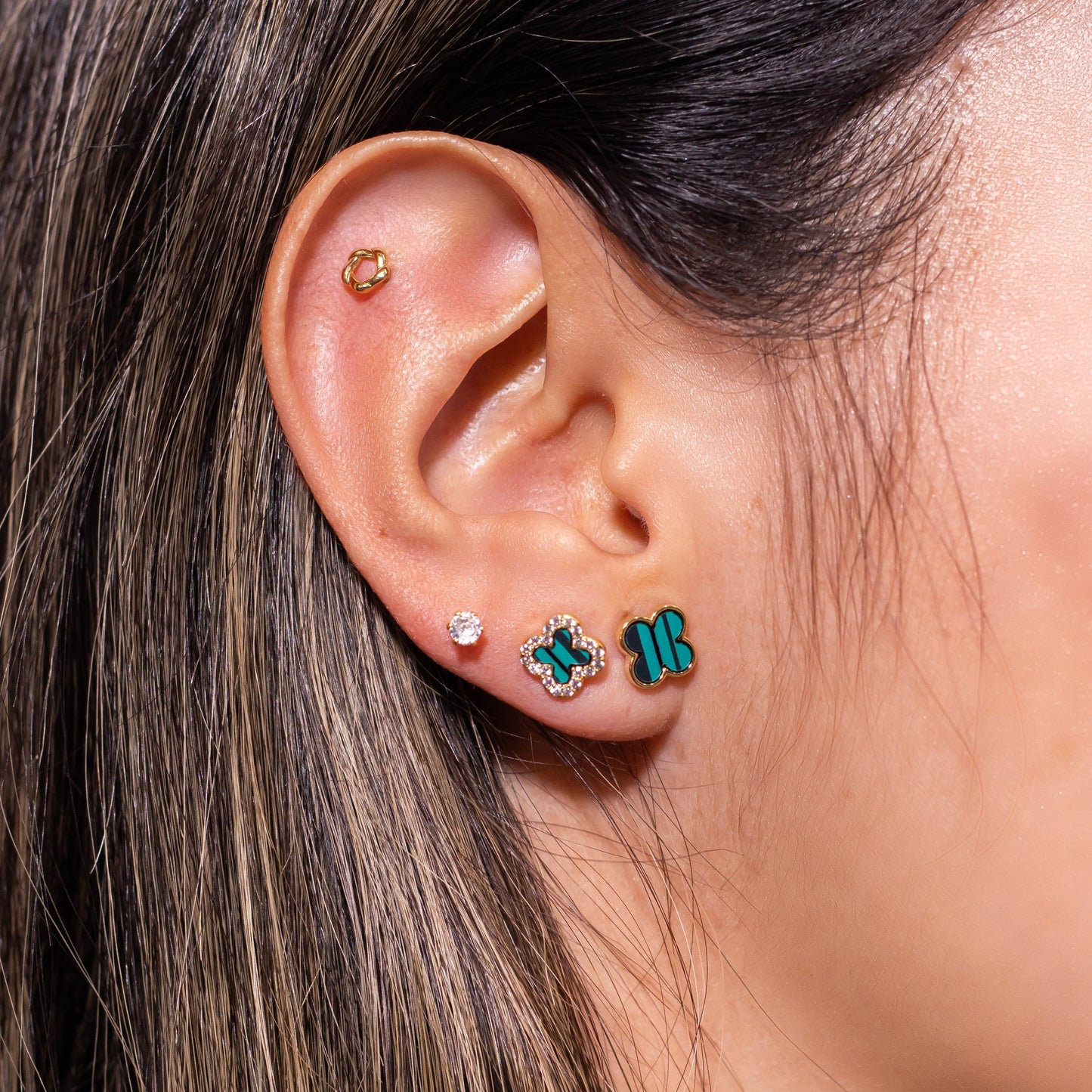 Topo set van cleef micro zircón  Amulí